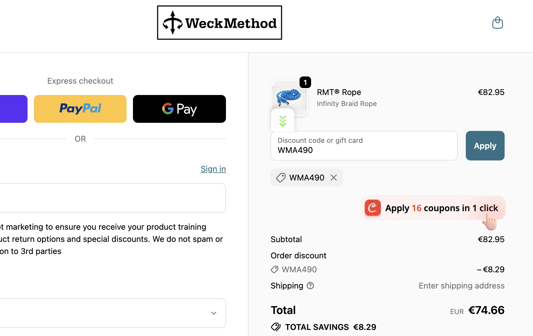 Use Discount Code WMA490 for 10% OFF Sitewide at shop.weckmethod.com